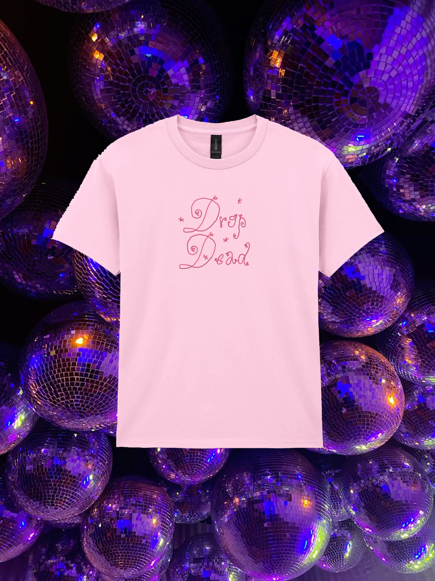 Drop Dead Embroidered T-shirt