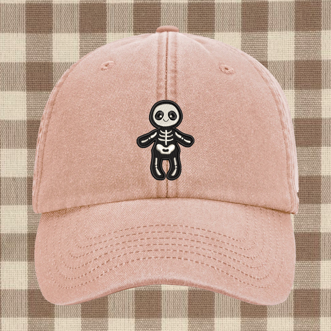 Skeleton Embroidered Cap