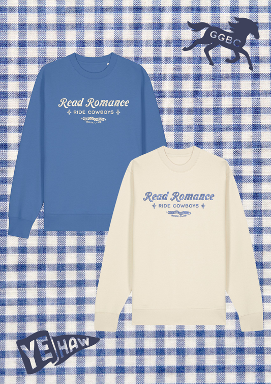 Read Romance Ride Cowboys Embroidered Sweatshirt