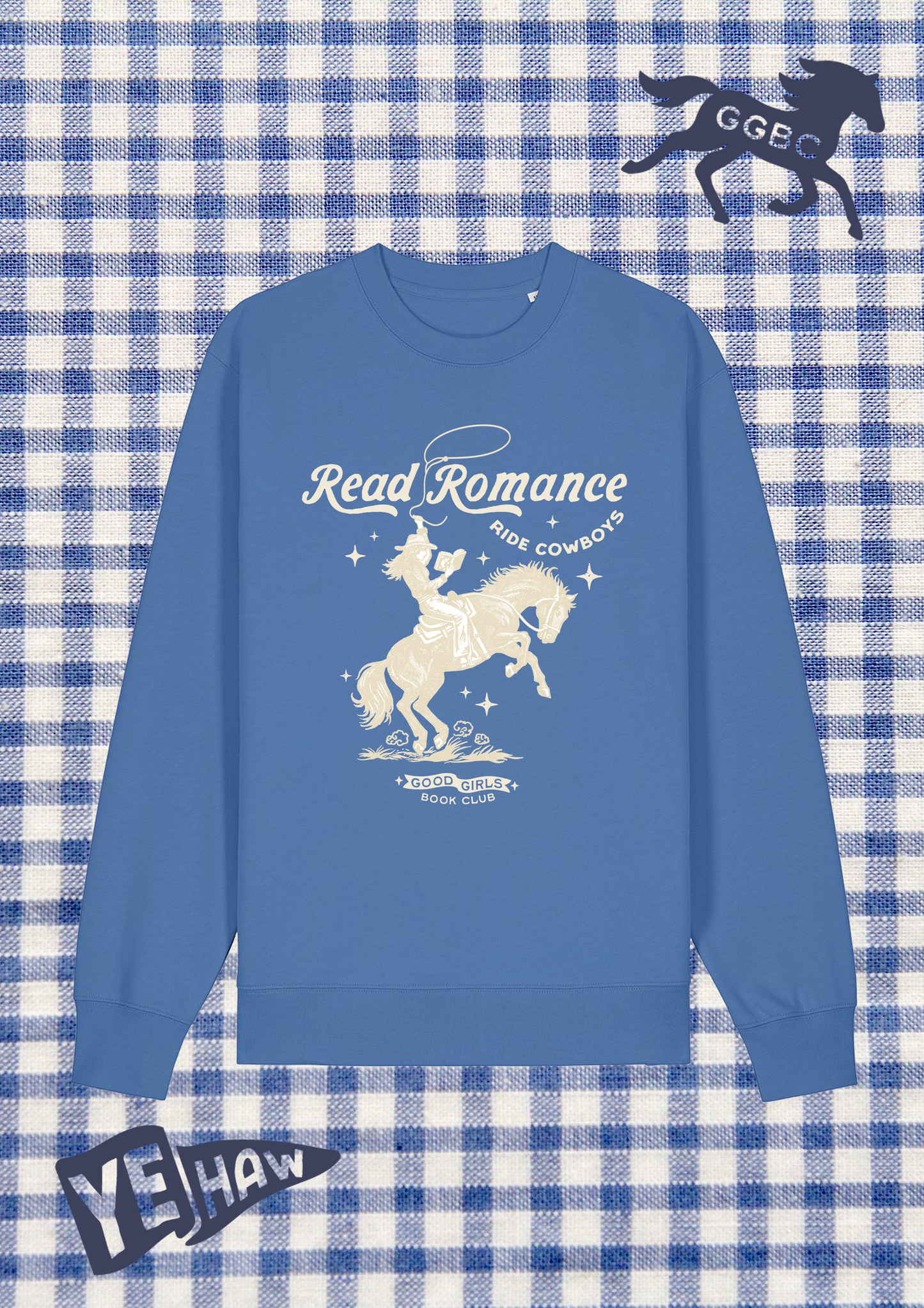 Read Romance Ride Cowboys Printed Sweatshirt