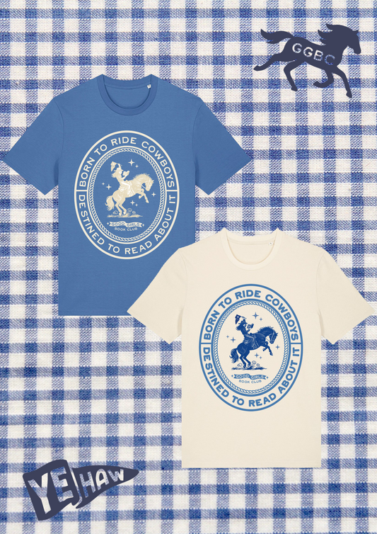 Destined to Read About It Cowboy Printed T-Shirt