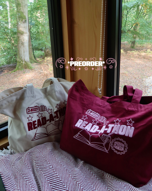 *PREORDER* Read-a-thon Embroidered Tote Bag
