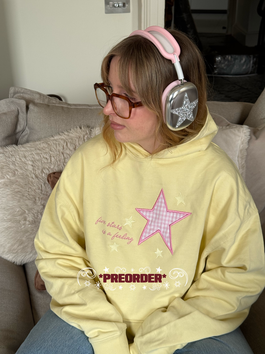 *PREORDER* Five Stars is a Feeling Embroidered Hoodie